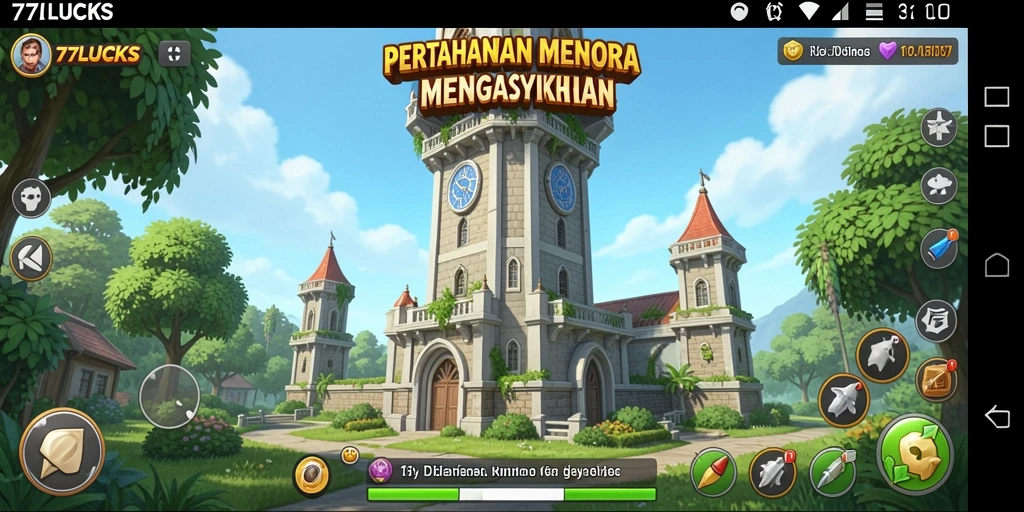 Gameplay seru dan strategi menara yang menegangkan di 77LUCKS.