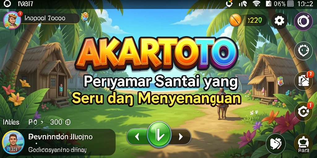 Tampilan gameplay AKARTOTO yang menarik dan seru.