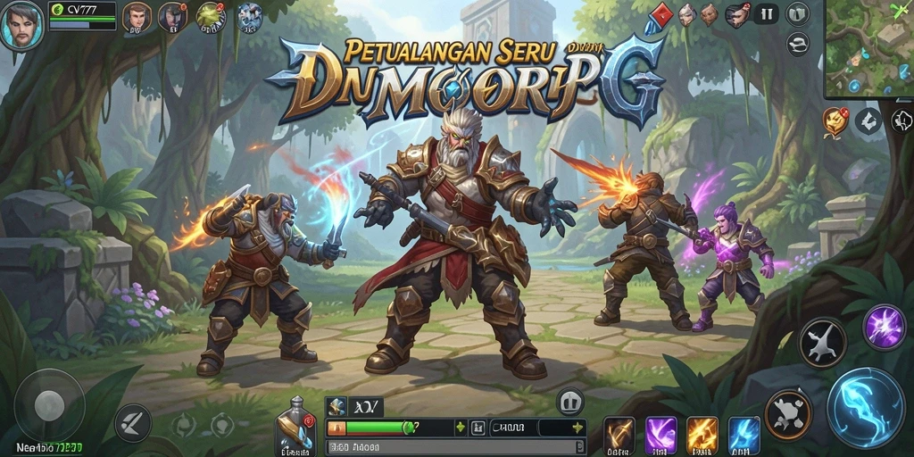 Tampilan gameplay seru di dunia fantasi CV777 yang menakjubkan.