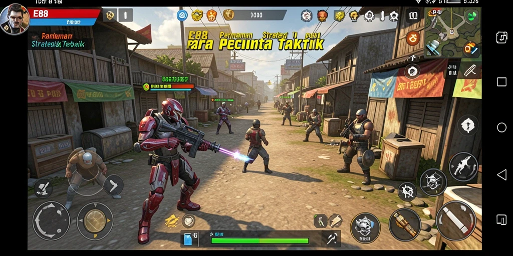 Tampilan gameplay yang seru dan menantang dari E88.