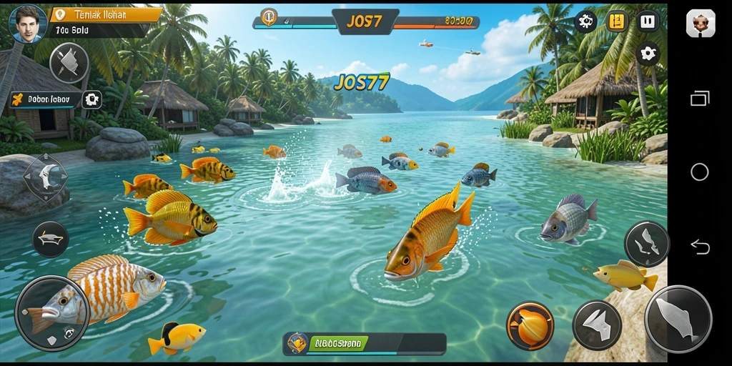 Gameplay seru JOS77 menembak ikan di laut.
