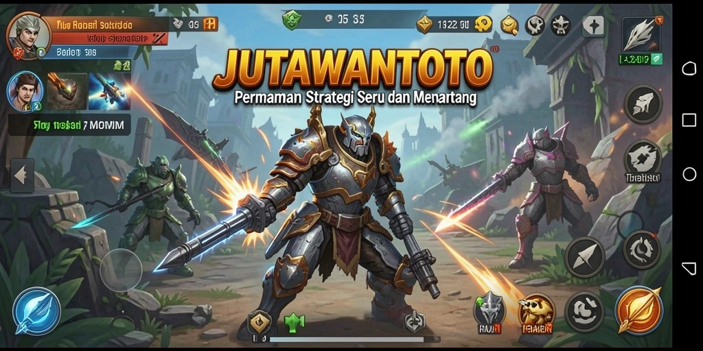 Screenshot menampilkan suasana intens di dalam game JUTAWANTOTO.