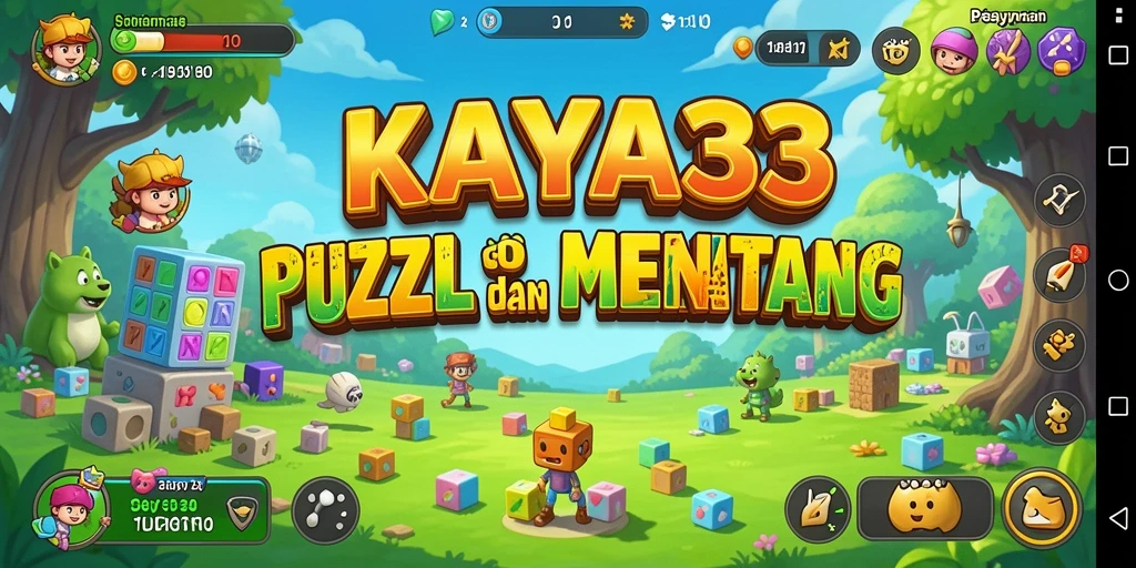 Screenshot gameplay dari KAYA33 menampilkan puzzle yang menarik.