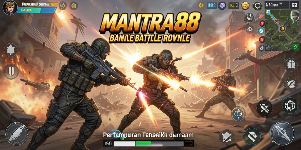 Screenshot gameplay <strong>MANTRA88</strong> menampilkan pertempuran seru dan grafis menawan.