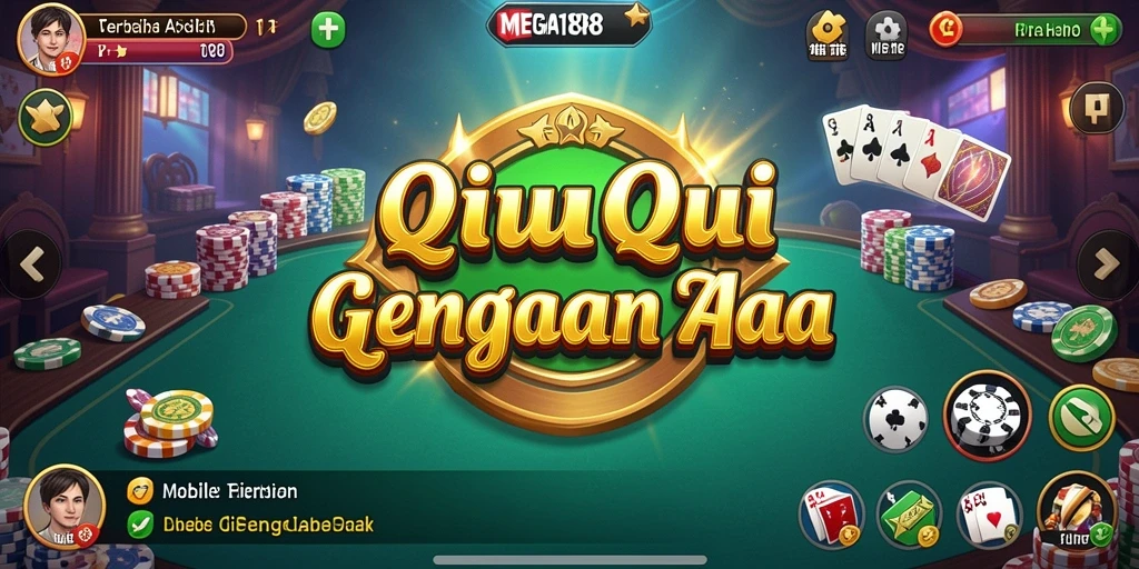 Tampilan gameplay seru dari MEGA188 yang menampilkan aksi QiuQiu.