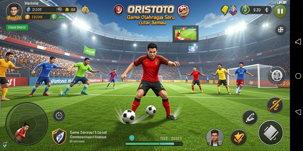 Tampilan gameplay ORISTOTO yang dinamis dan menarik.