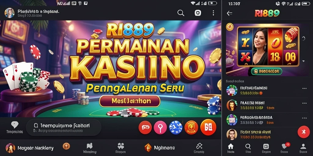 Tampilan gameplay yang seru dari permainan Kasino RI889.