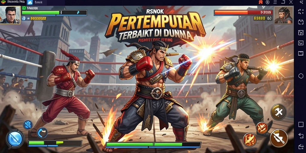 Tangkapan layar gameplay RSNOK yang menampilkan pertarungan intens.