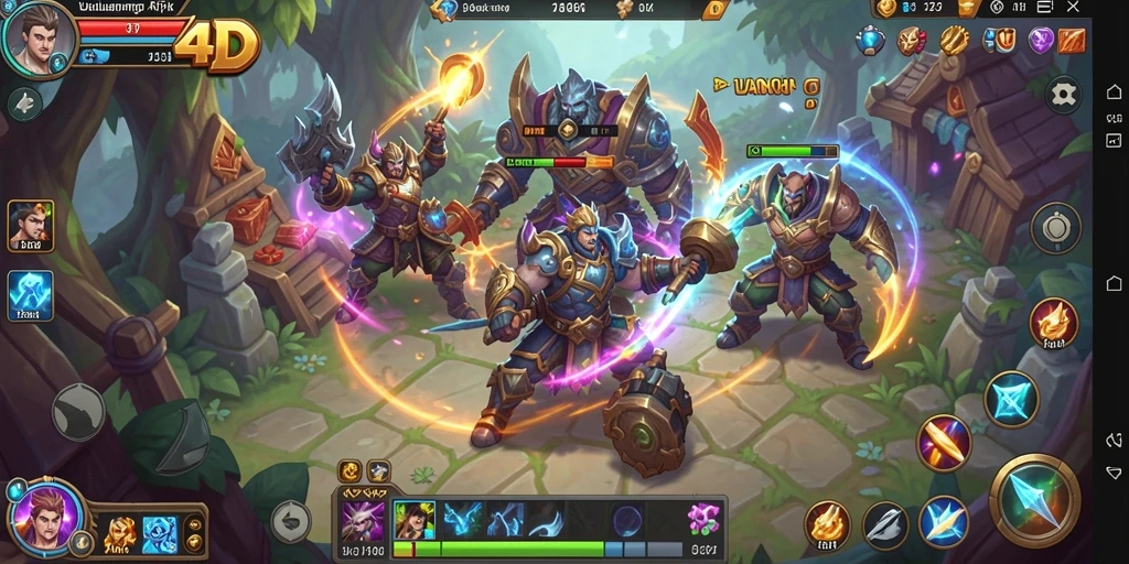 Tampilan epik gameplay ARPG UANG4D yang mendebarkan.